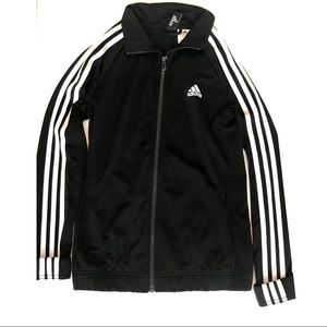 black and white adidas jacket
